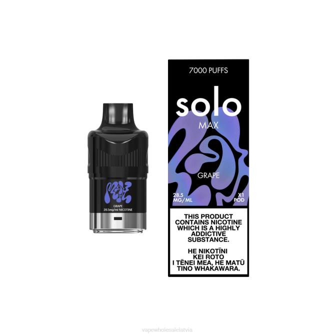 E Cigarette Wholesale - Solo MAX pod vīnogas 4F0H78