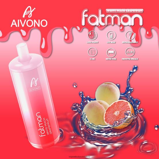 Electronic Cigarette Wholesalers Europe - Aivono FATMAN 6800 greipfrūts VZTB625