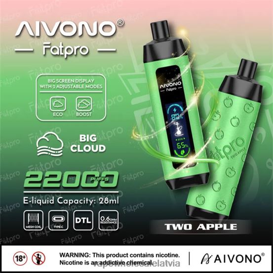 Elektroniskā Cigarete Cena - Aivono Fatpro 22000 divi āboli VZTB61