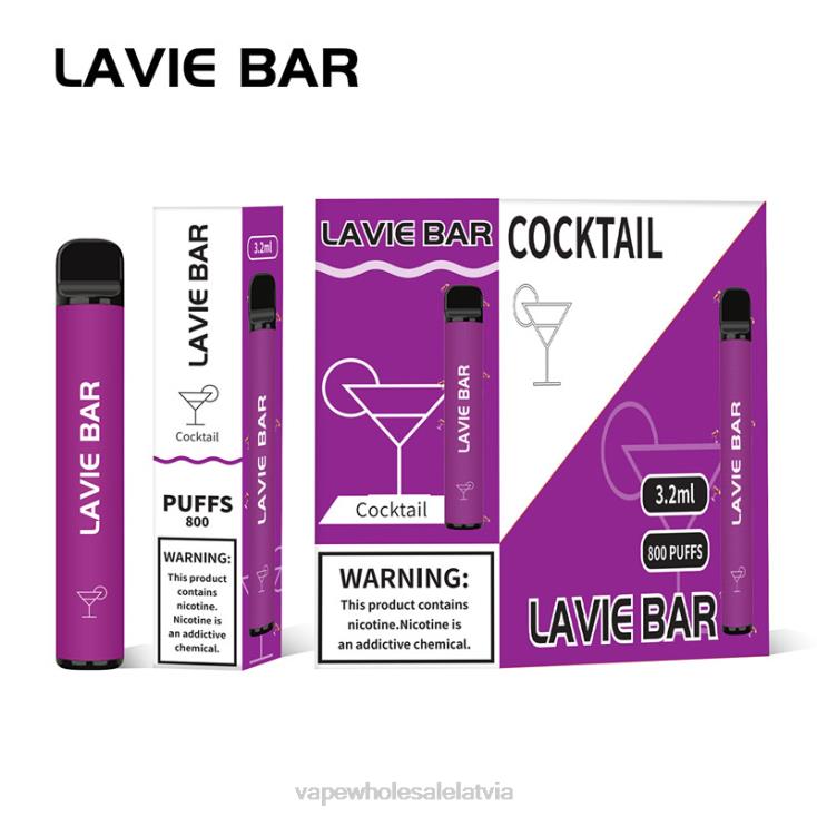 E Cigarette Wholesale - kokteilis LAVIE BAR 800 uzpūtienus H8B0J312