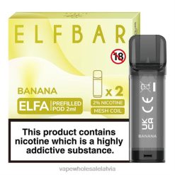 crystal elektroniskā cigarete 26662315 banāns ELFBAR Elfa iepildīta pāksts - 2ml - 20mg (2 iepakojumi)