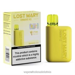 crystal elektroniskā cigarete 26662465 banānu ledus LOST MARY DM600 X2