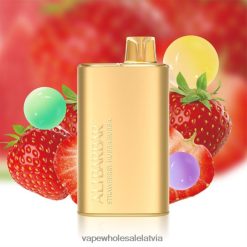 Electronic Cigarette Wholesalers Europe - Alibarbar Rich 8000 vienreizējās lietošanas vape zemeņu hubba bubba ZLD8PH12