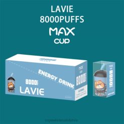 Electronic Cigarette Wholesalers Europe - enerģijas dzēriens LAVIE Max Cup 8000 uzpūtienu H8B0J259