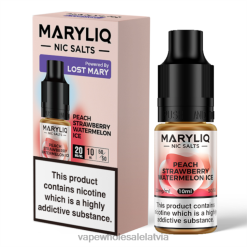 elektroniskā cigarete cena 26662451 persiku zemeņu arbūzu ledus LOST MARY MARYLIQ nic sāļi - 10ml - 20mg