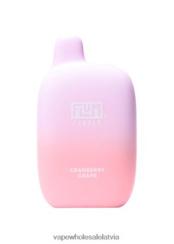 Elektroniskā Cigarete Cena - FLUM PEBBLES 6000 uzpūtienu dzērveņu vīnogas 28TVPF27