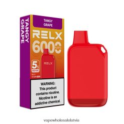 Elektroniskā Cigarete Cena - pikants vīnogas RELX Crush Pocket 6000 5% augsts nic Z80FNL27