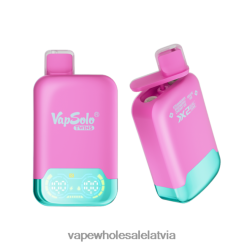 Elektroniskā Cigarete Cena - Vapsolo TWINS vienreizējās lietošanas vape zemeņu aveņu ķiršu ledus un vīnogu ledus ZLD8PH127