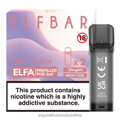 elektroniskā cigarete kubik 26662332 sulīgs persiks ELFBAR Elfa iepildīta pāksts - 2ml - 20mg (2 iepakojumi)