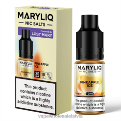 elektroniskā cigarete kubik 26662452 ananāsu ledus LOST MARY MARYLIQ nic sāļi - 10ml - 20mg
