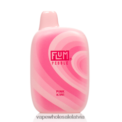 Elektroniskā Cigarete Kubik - FLUM PEBBLES 6000 uzpūtienu rozā kivi 28TVPF41