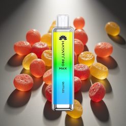 Hayati Pro Max 4000 Puffs Disposable Vape Skittles ar LED apakšā un 1400mAh bateriju