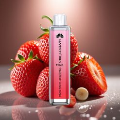 Hayati Pro Max 4000 Puffs Disposable Vape Zemenes Hubba Bubba ar LED gaismu un 1400mAh bateriju