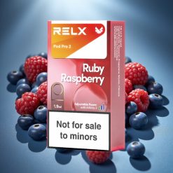 RELX Pod Pro 2 0% Nikotīna Zilā Aveņu Garša 1.9ml 600 Iedarbinājumi