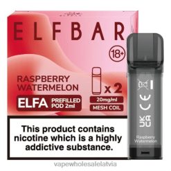 vape wholesale latvia 26662330 aveņu arbūzs ELFBAR Elfa iepildīta pāksts - 2ml - 20mg (2 iepakojumi)