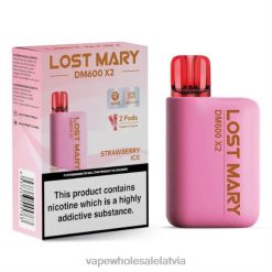 vape wholesale latvia 26662480 zemeņu ledus LOST MARY DM600 X2