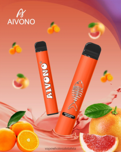 Vape Wholesale Latvia - Aivono AIM FISHBONE 600 greipfrūtu apelsīns VZTB6280