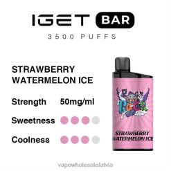 vape wholesale supplier 2666289 zemeņu arbūzu ledus IGET BAR 3500 5% nikotīna