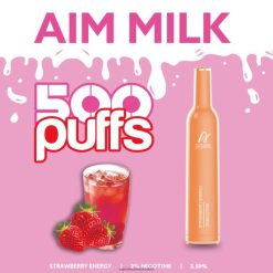 Vape Wholesale Supplier - Aivono AIM MILK 500 zemeņu enerģija VZTB6266