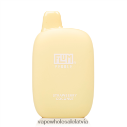 Vape Wholesale Supplier - FLUM PEBBLES 6000 uzpūtienu zemeņu kokosrieksts 28TVPF45