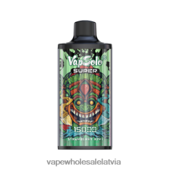 Vienreizējās Lietošanas Vape - Vapsolo SUPER vienreizējās lietošanas vape zemeņu kivi ZLD8PH117